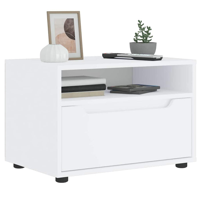 Dulap TV "VISNES" alb 60x40x38 cm lemn de prelucrare - WALTI WALTI