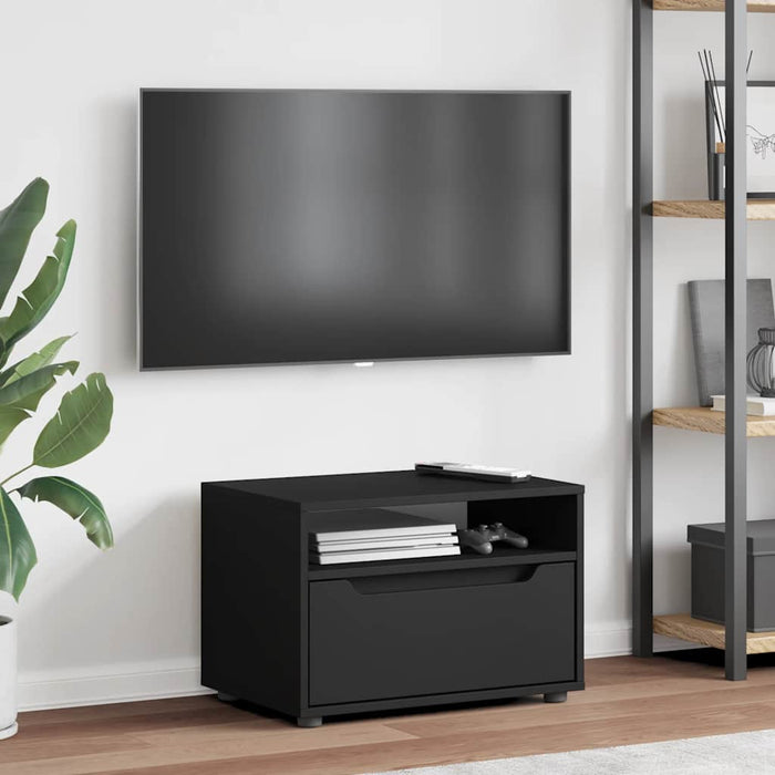 Dulap TV „VISNES” Negru 60x40x38 cm lemn prelucrat - WALTI WALTI