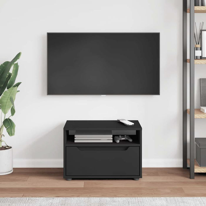 Dulap TV „VISNES” Negru 60x40x38 cm lemn prelucrat - WALTI WALTI