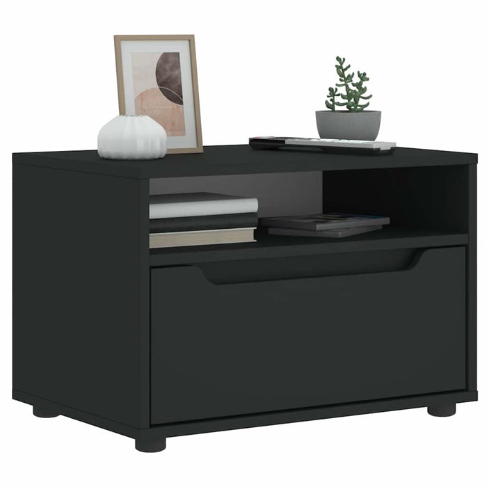 Dulap TV „VISNES” Negru 60x40x38 cm lemn prelucrat - WALTI WALTI