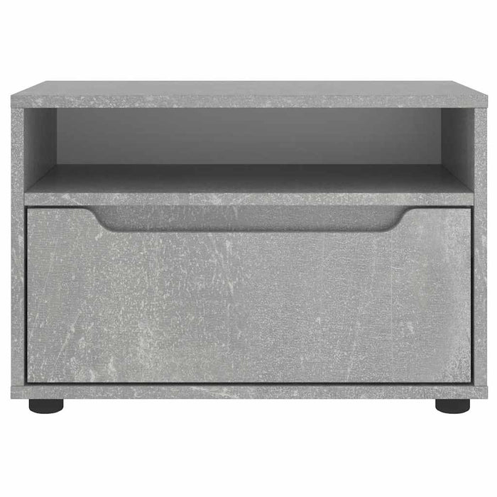 Dulap TV "VISNES" Beton Gri 60x40x38 cm Lemn prelucrat - WALTI WALTI