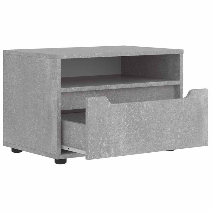 Dulap TV "VISNES" Beton Gri 60x40x38 cm Lemn prelucrat - WALTI WALTI