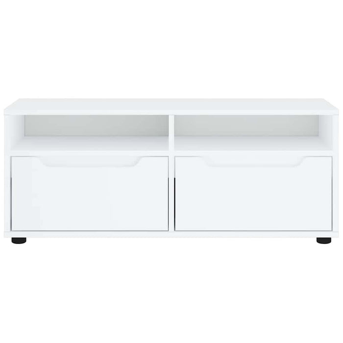 Dulap TV "VISNES" alb 100x40x38 cm lemn de prelucrare - WALTI WALTI