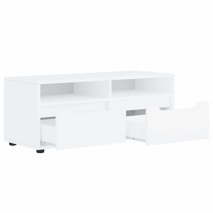 Dulap TV "VISNES" alb 100x40x38 cm lemn de prelucrare - WALTI WALTI