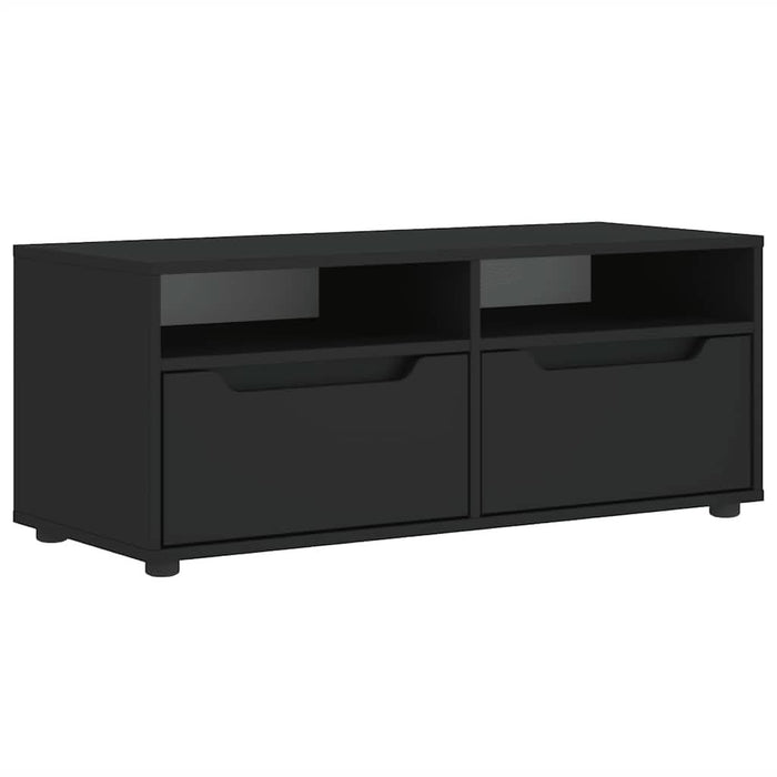 Dulap TV „VISNES” Negru 100x40x38 cm lemn prelucrat - WALTI WALTI