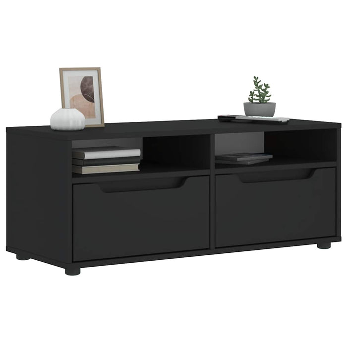 Dulap TV „VISNES” Negru 100x40x38 cm lemn prelucrat - WALTI WALTI