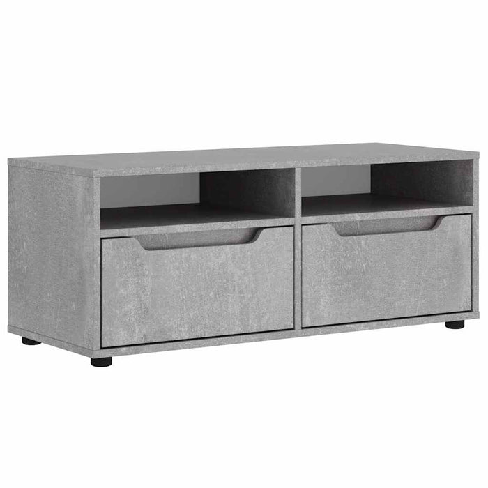 Dulap TV "VISNES" Beton Gri 100x40x38 cm Lemn prelucrat - WALTI WALTI
