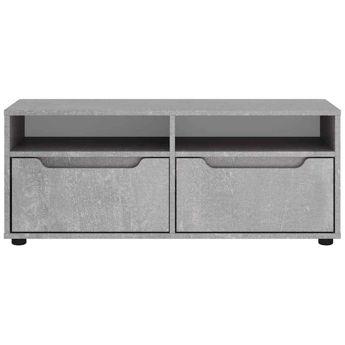Dulap TV "VISNES" Beton Gri 100x40x38 cm Lemn prelucrat - WALTI WALTI