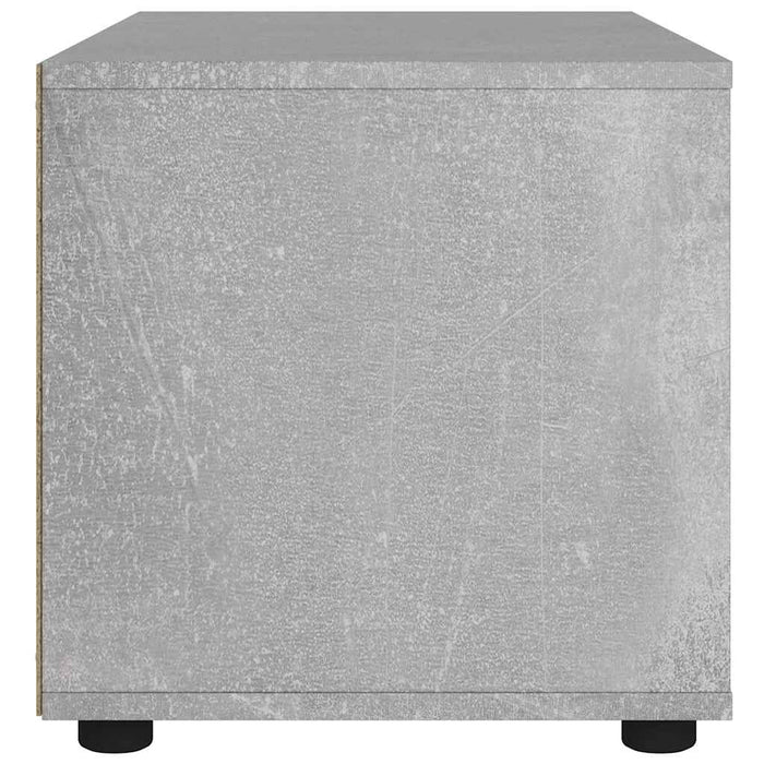 Dulap TV "VISNES" Beton Gri 100x40x38 cm Lemn prelucrat - WALTI WALTI