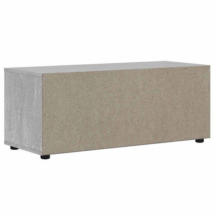 Dulap TV "VISNES" Beton Gri 100x40x38 cm Lemn prelucrat - WALTI WALTI