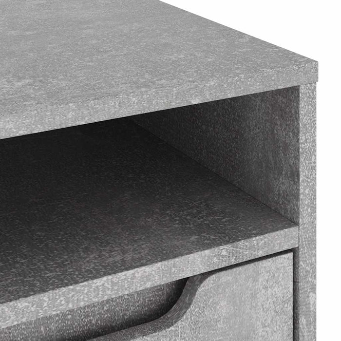 Dulap TV "VISNES" Beton Gri 100x40x38 cm Lemn prelucrat - WALTI WALTI