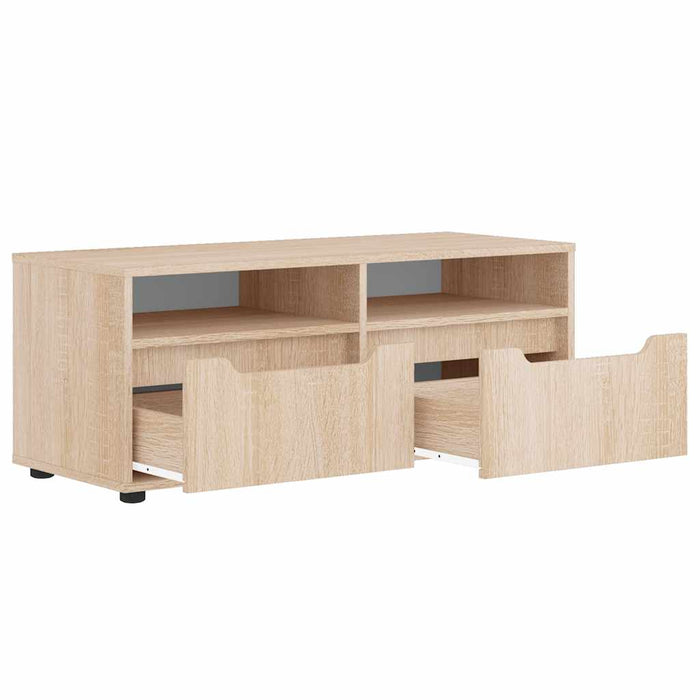 Dulap TV „VISNES” Stejar Sonoma 100x40x38 cm lemn prelucrat - WALTI WALTI