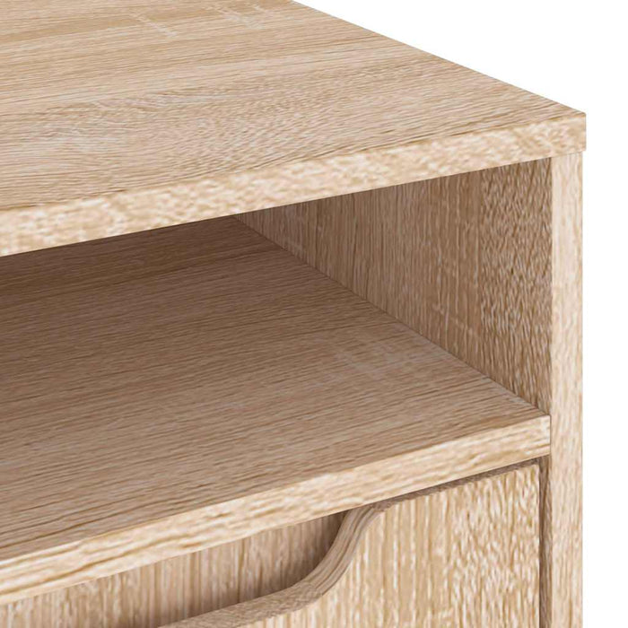Dulap TV „VISNES” Stejar Sonoma 100x40x38 cm lemn prelucrat - WALTI WALTI
