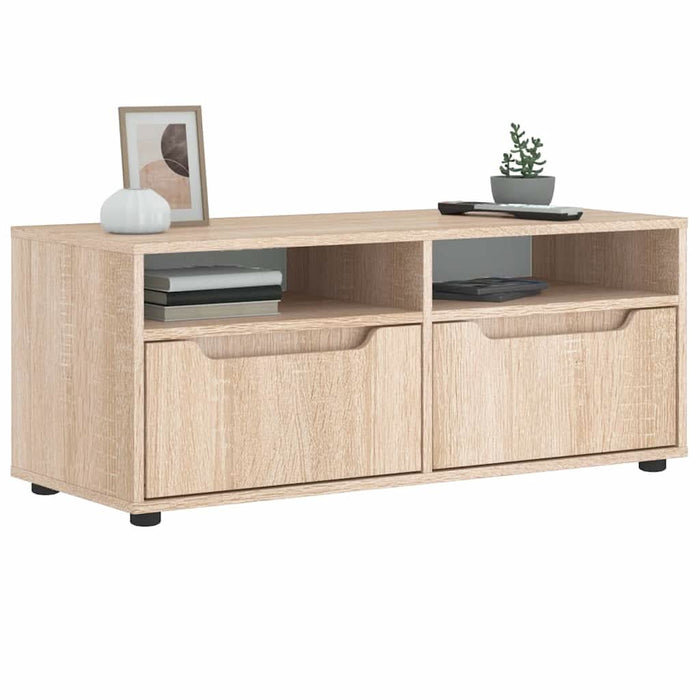 Dulap TV „VISNES” Stejar Sonoma 100x40x38 cm lemn prelucrat - WALTI WALTI