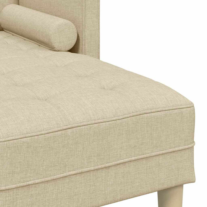 Set de canapea cu pernă Crem Poliester - WALTI WALTI