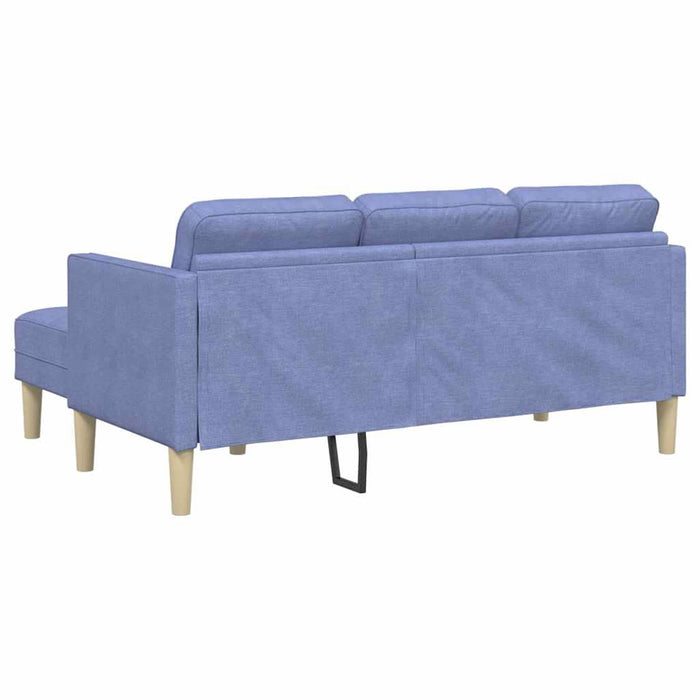 Set de canapea cu pernă Albastru Jeans Poliester - WALTI WALTI
