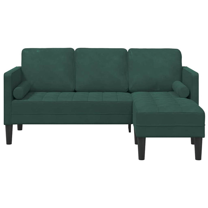 Set de canapea cu pernă Verde închis Poliester - WALTI WALTI