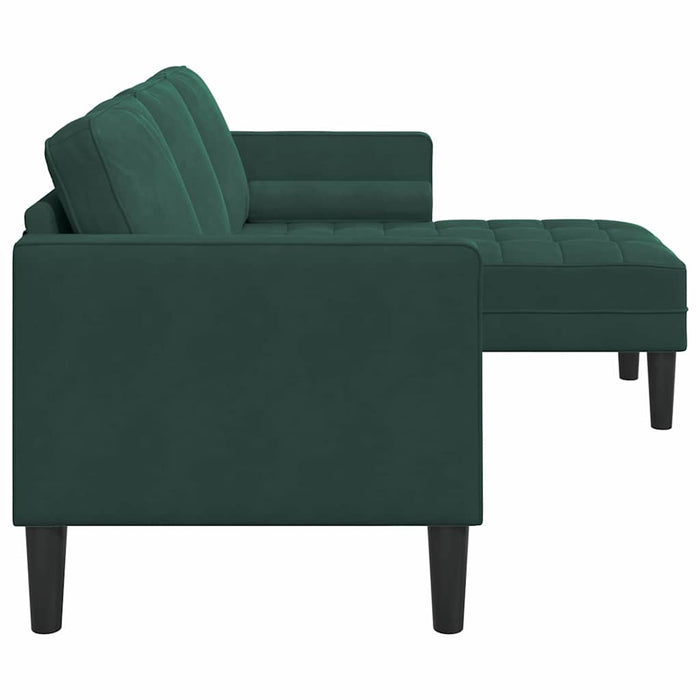 Set de canapea cu pernă Verde închis Poliester - WALTI WALTI