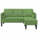 Set de canapea cu pernă Verde deschis Poliester - WALTI WALTI