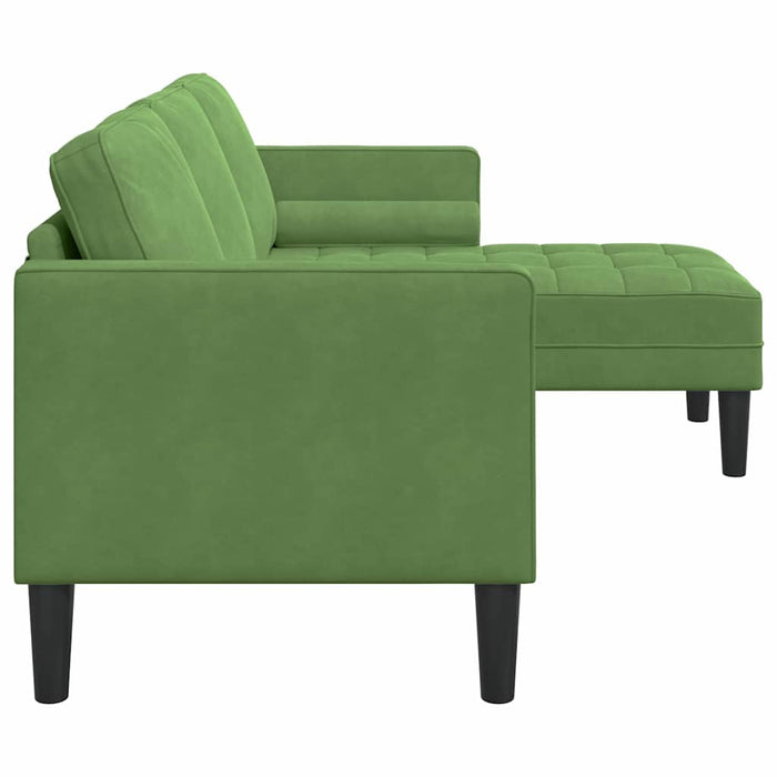 Set de canapea cu pernă Verde deschis Poliester - WALTI WALTI