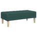 bancă cu pernă Verde închis 113 x 57 x 39 cm țesătură - WALTI WALTI