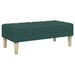 bancă cu pernă Verde închis 113 x 57 x 39 cm țesătură - WALTI WALTI