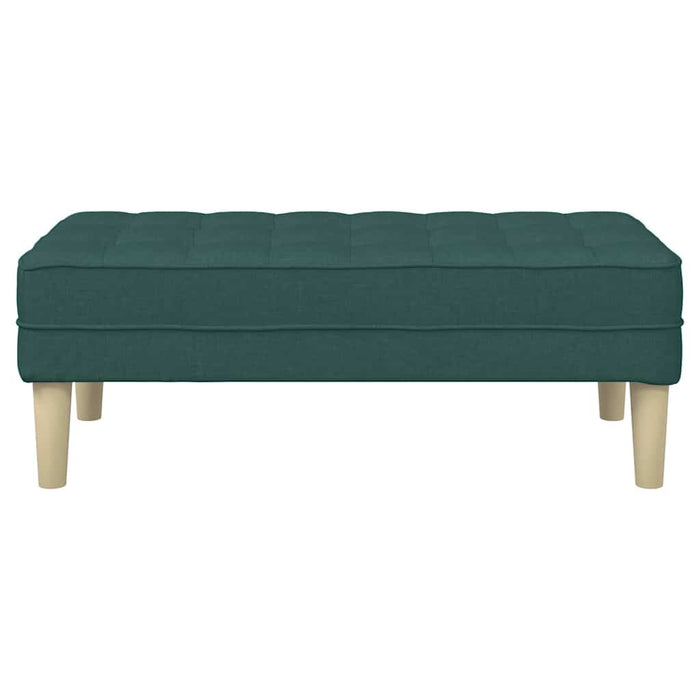 bancă cu pernă Verde închis 113 x 57 x 39 cm țesătură - WALTI WALTI
