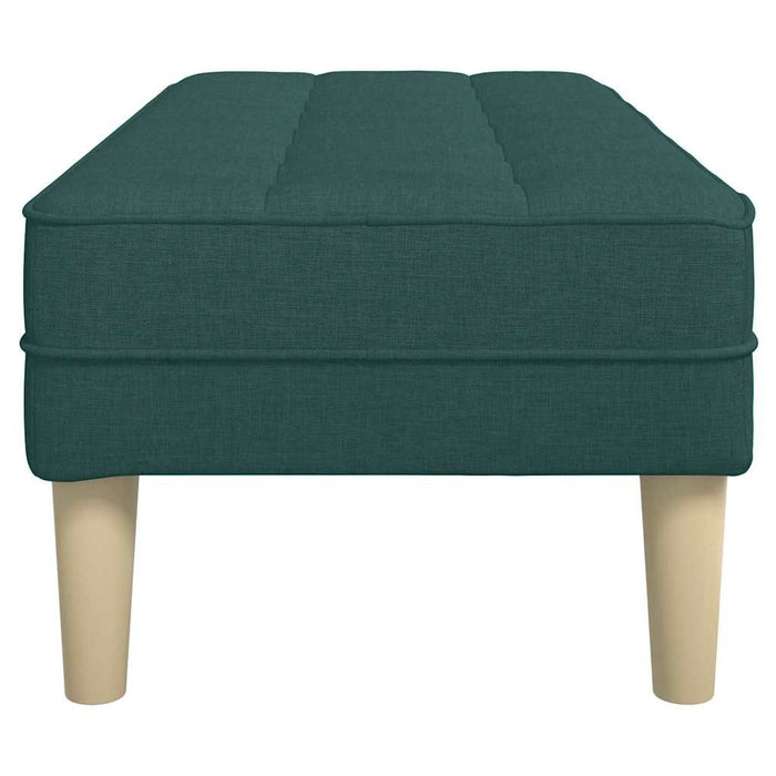 bancă cu pernă Verde închis 113 x 57 x 39 cm țesătură - WALTI WALTI