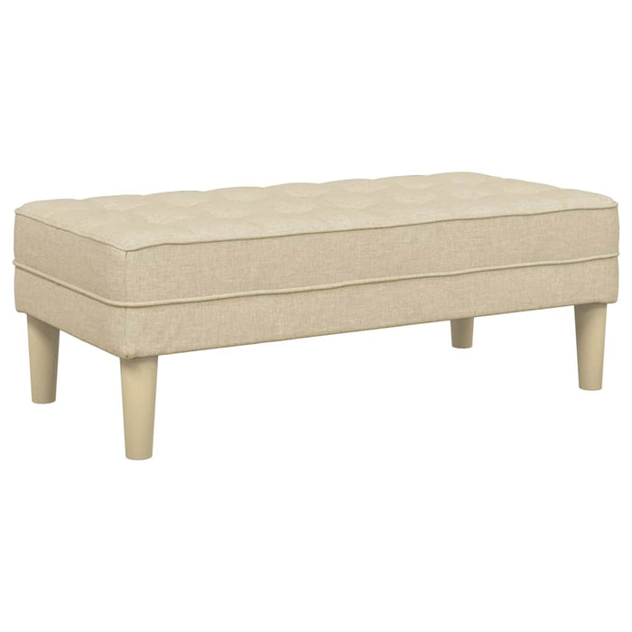 bancă cu pernă Crem 113 x 57 x 39 cm țesătură - WALTI WALTI