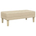 bancă cu pernă Crem 113 x 57 x 39 cm țesătură - WALTI WALTI