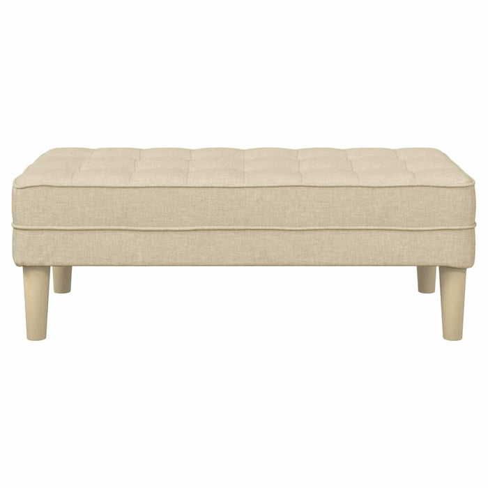 bancă cu pernă Crem 113 x 57 x 39 cm țesătură - WALTI WALTI