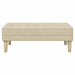 bancă cu pernă Crem 113 x 57 x 39 cm țesătură - WALTI WALTI