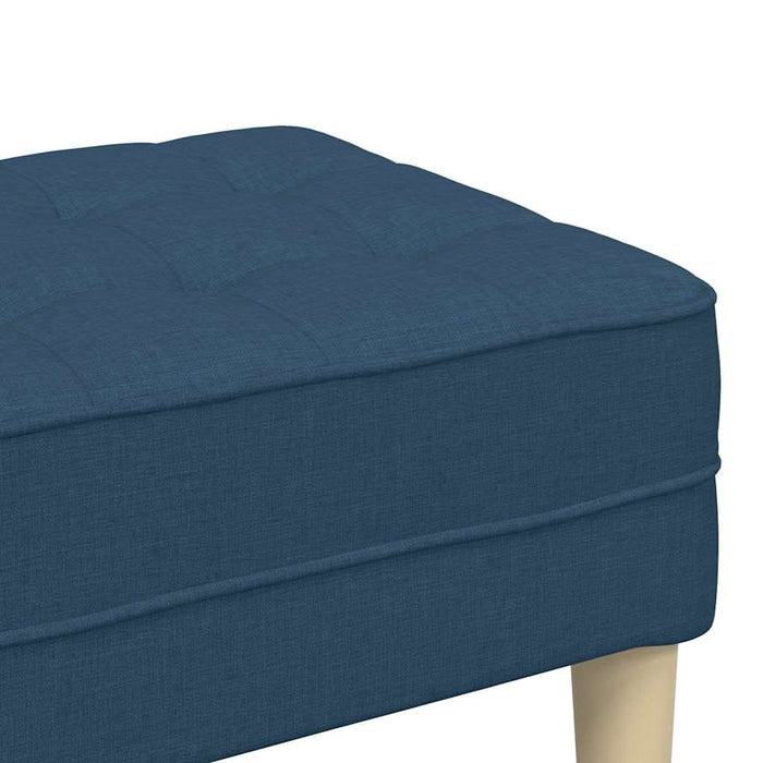 bancă cu pernă albastru 113 x 57 x 39 cm țesătură - WALTI WALTI