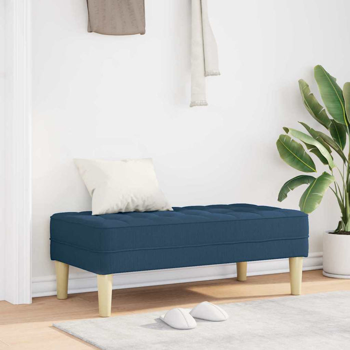 bancă cu pernă albastru 113 x 57 x 39 cm țesătură - WALTI WALTI