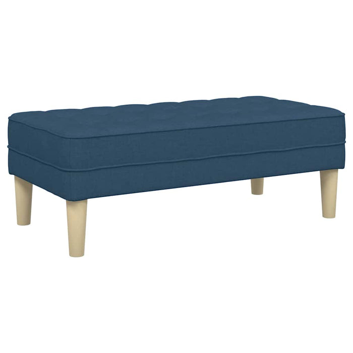 bancă cu pernă albastru 113 x 57 x 39 cm țesătură - WALTI WALTI