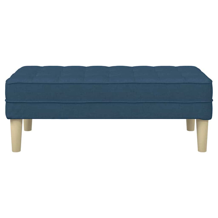 bancă cu pernă albastru 113 x 57 x 39 cm țesătură - WALTI WALTI