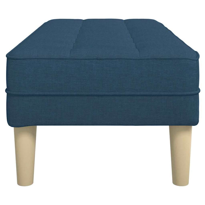 bancă cu pernă albastru 113 x 57 x 39 cm țesătură - WALTI WALTI