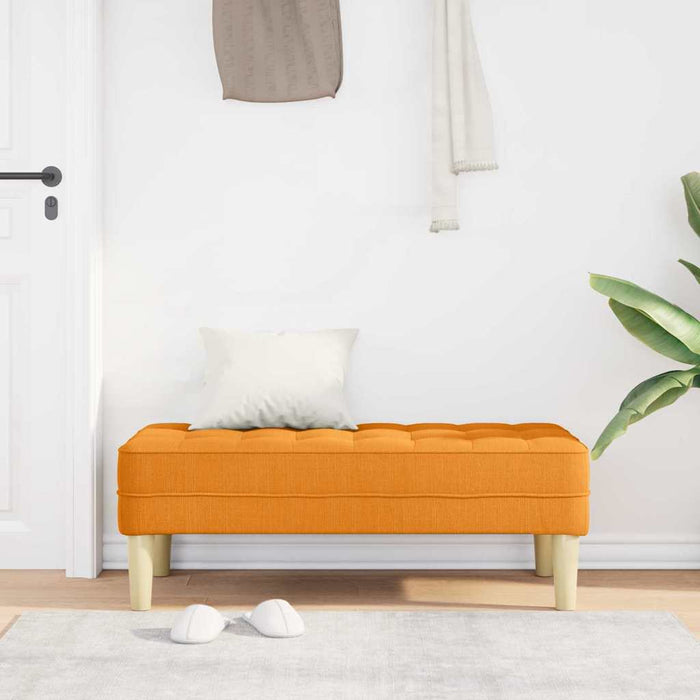 bancă cu pernă Galben Întunecat 113 x 57 x 39 cm țesătură - WALTI WALTI