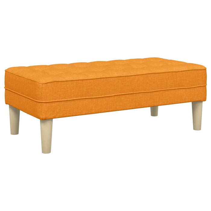 bancă cu pernă Galben Întunecat 113 x 57 x 39 cm țesătură - WALTI WALTI