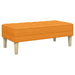 bancă cu pernă Galben Întunecat 113 x 57 x 39 cm țesătură - WALTI WALTI