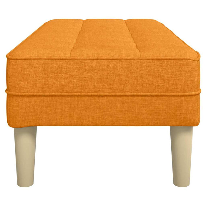 bancă cu pernă Galben Întunecat 113 x 57 x 39 cm țesătură - WALTI WALTI