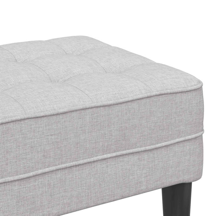 bancă cu pernă Gri nori 113 x 57 x 39 cm țesătură - WALTI WALTI