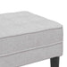 bancă cu pernă Gri nori 113 x 57 x 39 cm țesătură - WALTI WALTI