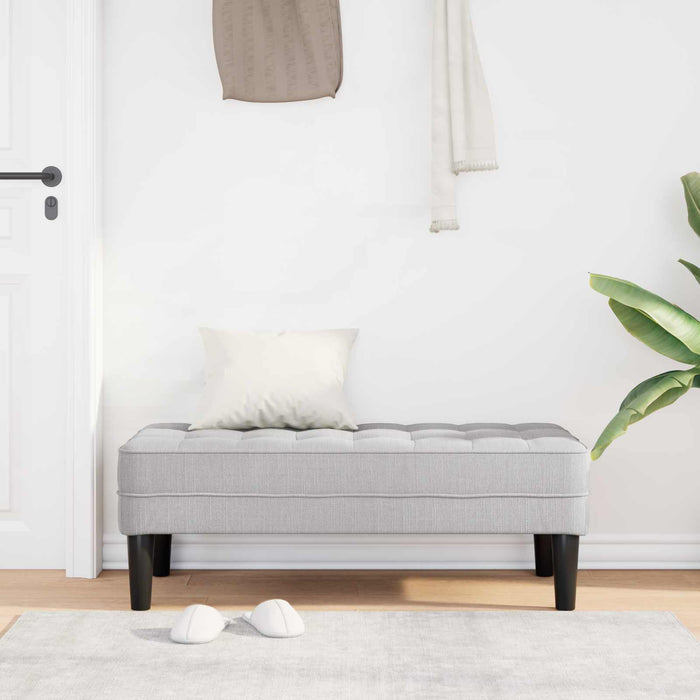 bancă cu pernă Gri nori 113 x 57 x 39 cm țesătură - WALTI WALTI