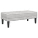 bancă cu pernă Gri nori 113 x 57 x 39 cm țesătură - WALTI WALTI