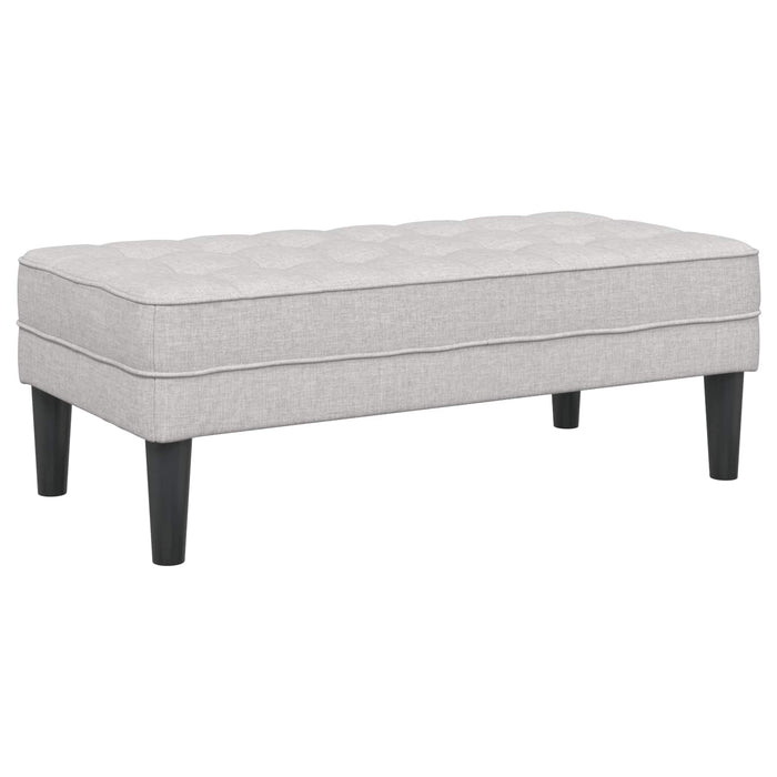 bancă cu pernă Gri nori 113 x 57 x 39 cm țesătură - WALTI WALTI