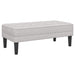 bancă cu pernă Gri nori 113 x 57 x 39 cm țesătură - WALTI WALTI