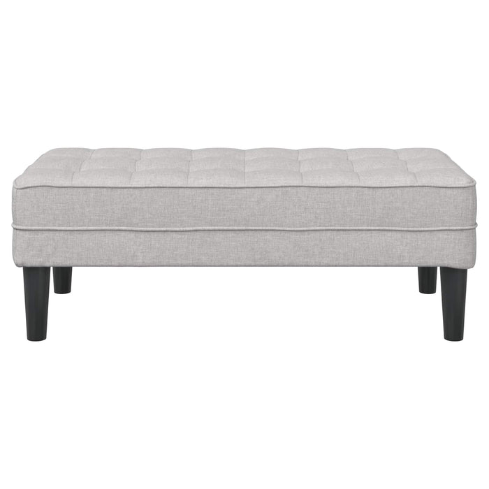 bancă cu pernă Gri nori 113 x 57 x 39 cm țesătură - WALTI WALTI