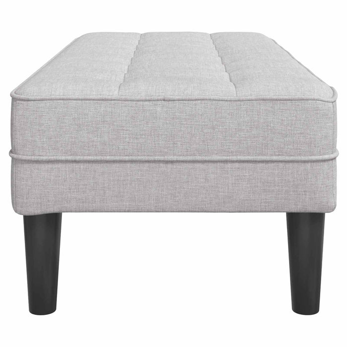 bancă cu pernă Gri nori 113 x 57 x 39 cm țesătură - WALTI WALTI