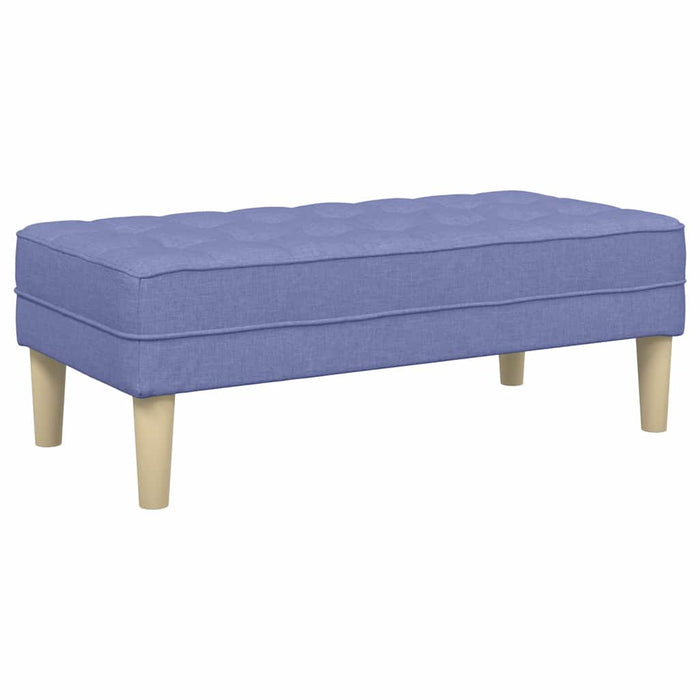 bancă cu pernă Albastru Jeans 113 x 57 x 39 cm țesătură - WALTI WALTI